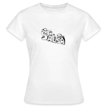 Salsa - Women's T-Shirt - white - Front - AI Model Female 172 dark (172cm)