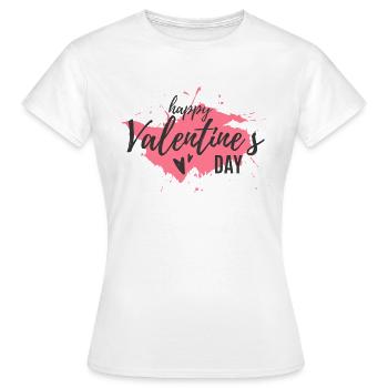 valentine - T-shirt Femme - blanc - Devant - AI Model Female 172 dark (172cm)