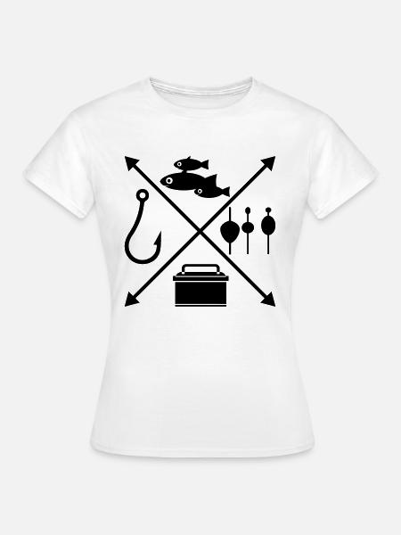 angeln - Frauen T-Shirt - Weiß