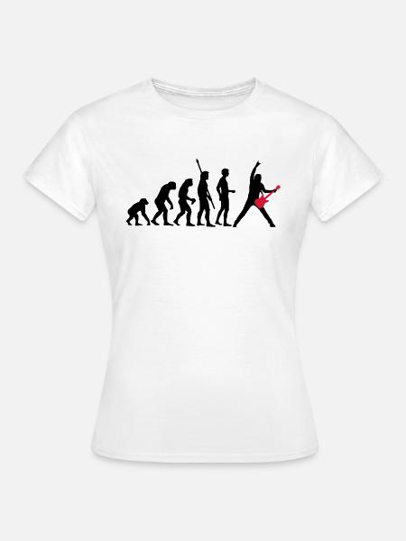 evolution_guitar_112013_a_2c - T-shirt Femme - blanc