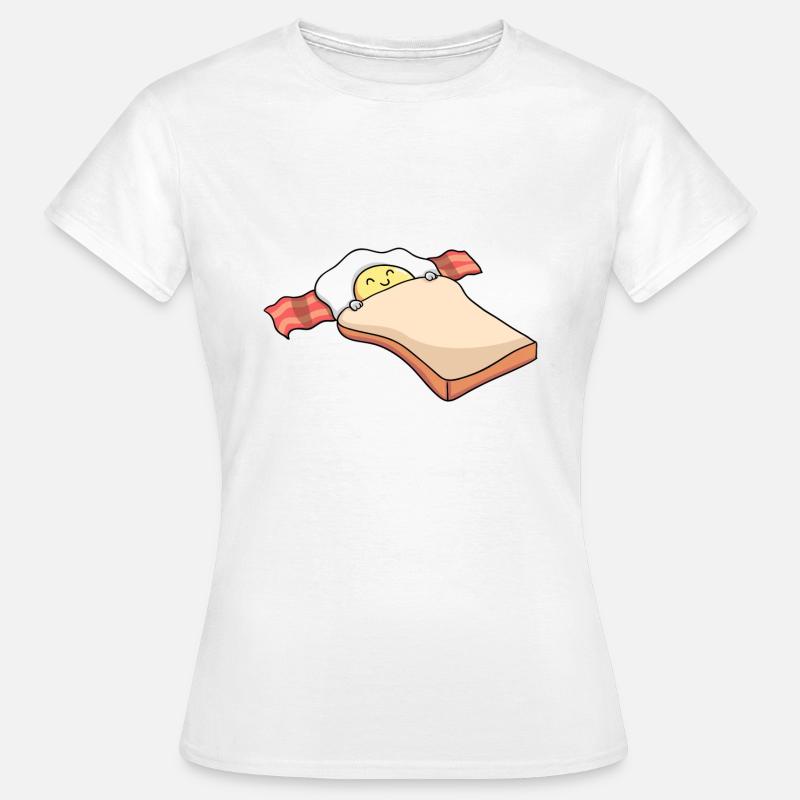 Breakfast - Breakfast - Bacon - Toast - Egg - Women's T-Shirt - white