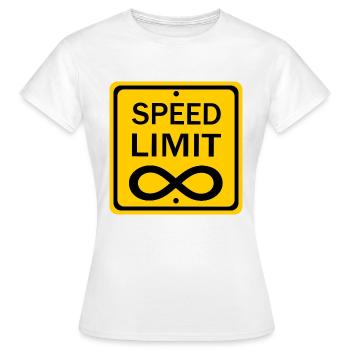 Speed limit - Women's T-Shirt - white - Front - AI Model Female 172 dark (172cm)