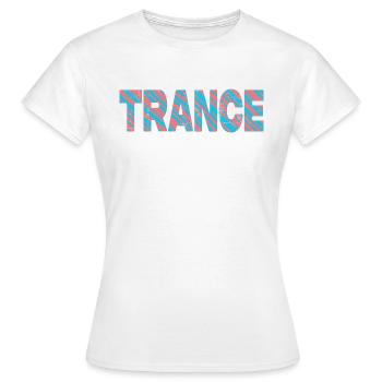 Trance Musik Trippy | Erbauliche Goa Psychedelic - Frauen T-Shirt - Weiß - Vorne - AI Model Female 172 dark (172cm)
