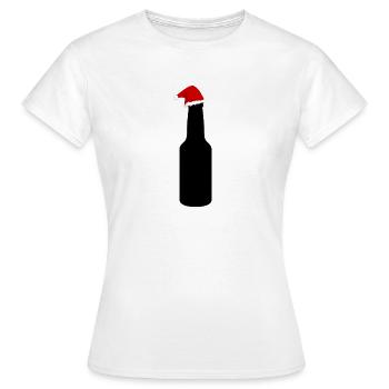 Bière à Noël - T-shirt Femme - blanc - Devant - AI Model Female 172 dark (172cm)