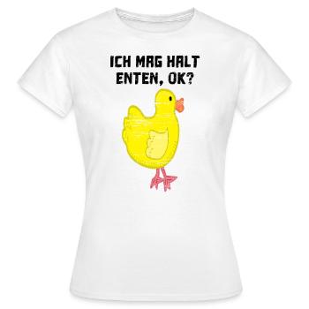 J’aime juste les canards Ok - T-shirt Femme - blanc - Devant - AI Model Female 172 dark (172cm)
