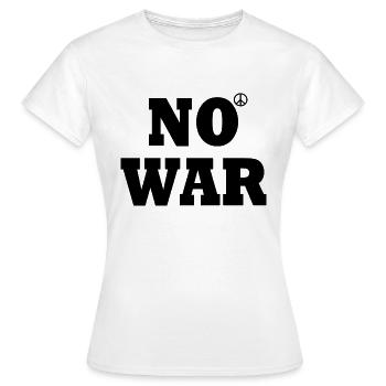 No war - T-shirt Femme - blanc - Devant - AI Model Female 172 dark (172cm)