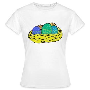 Ostereier - Frauen T-Shirt - Weiß - Vorne - AI Model Female 172 dark (172cm)