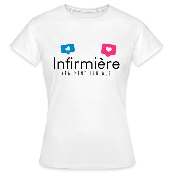 really great nurse - gift - Women's T-Shirt - white - Front - AI Model Female 172 dark (172cm)