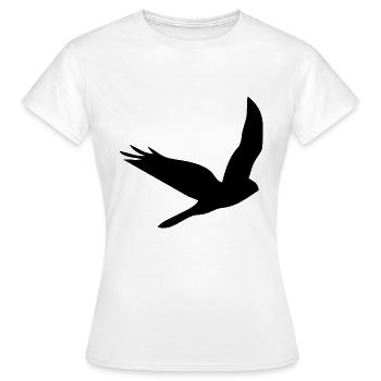 Oiseau Oiseau Oiseau Oiseaux - T-shirt Femme - blanc - Devant - AI Model Female 172 dark (172cm)