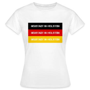 VILLE holstein NEUSTADT, ALLEMAGNE - T-shirt Femme - blanc - Devant - AI Model Female 172 dark (172cm)