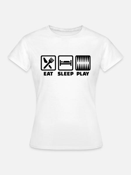 Backgammon - Frauen T-Shirt - Weiß