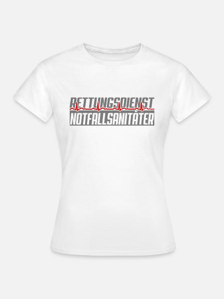Notfallsanitäter EKG - Frauen T-Shirt - Weiß