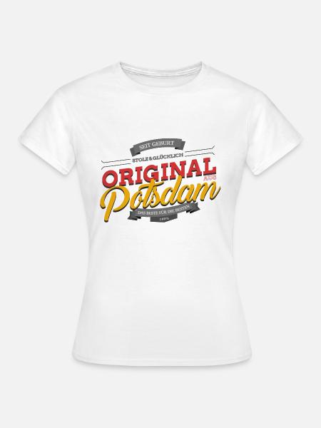 Original aus Potsdam - Frauen T-Shirt - Weiß