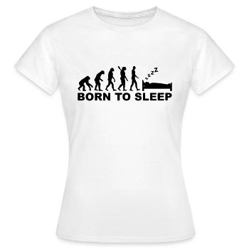 Evolution Dormir - T-shirt Femme - blanc - Devant - AI Model Female 172 dark (172cm)