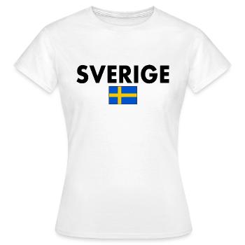 Sverige - Frauen T-Shirt - Weiß - Vorne - AI Model Female 172 dark (172cm)