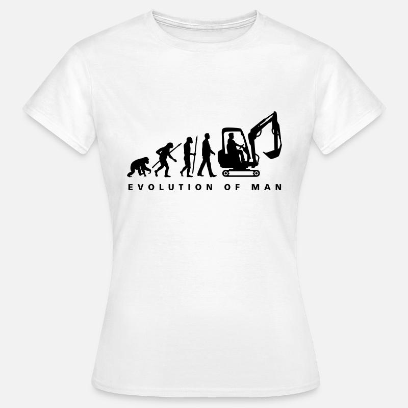 evolution_baggerfahrer_122013_a_1c - Frauen T-Shirt - Weiß