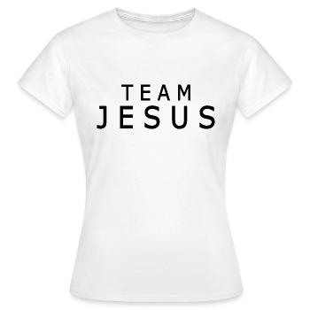 Team jesus - Frauen T-Shirt - Weiß - Vorne - AI Model Female 172 dark (172cm)