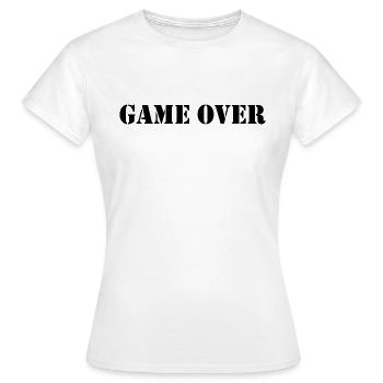 Game over - Frauen T-Shirt - Weiß - Vorne - AI Model Female 172 dark (172cm)