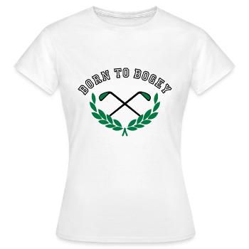 Né à Bogey - T-shirt Femme - blanc - Devant - AI Model Female 172 dark (172cm)