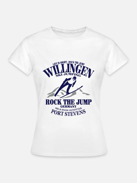 skispringer - skispringen - willingen - Frauen T-Shirt - Weiß