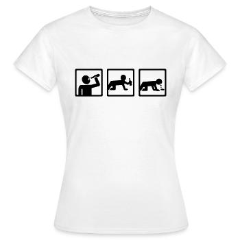 Alcool - T-shirt Femme - blanc - Devant - AI Model Female 172 dark (172cm)