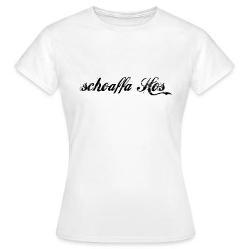 Vintage Scharfer Hase Humor Dialekt Geschenk - Frauen T-Shirt - Weiß - Vorne - AI Model Female 172 dark (172cm)