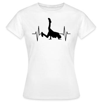 Street dance hip hop dance break dance gift - Women's T-Shirt - white - Front - AI Model Female 172 dark (172cm)
