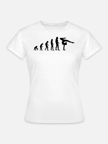 Gymnastique Gymnastique Evolution Cadeau Femmes - T-shirt Femme - blanc
