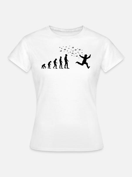 Imker Bienen Honigbienen Evolution Geschenk - Frauen T-Shirt - Weiß
