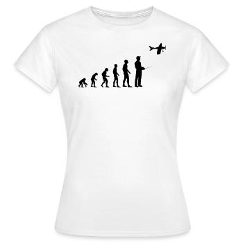 Modèle d’avion Modéliste Modèle RC Avion Drôle Cadeau - T-shirt Femme - blanc - Devant - AI Model Female 172 dark (172cm)