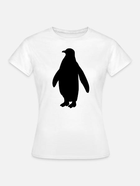 Pinguin Seevogel Meeresvogel Vogel Geschenk - Frauen T-Shirt - Weiß