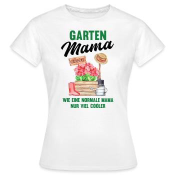Garten Mama Lustiger Spruch Geschenk Damen - Frauen T-Shirt - Weiß - Vorne - AI Model Female 172 dark (172cm)