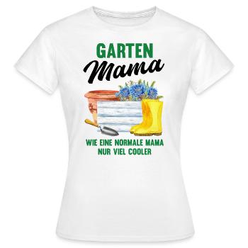 Garten Mama Lustiger Spruch Geschenk Damen - Frauen T-Shirt - Weiß - Vorne - AI Model Female 172 dark (172cm)