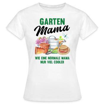 Garten Mama Lustiger Spruch Geschenk Damen - Frauen T-Shirt - Weiß - Vorne - AI Model Female 172 dark (172cm)