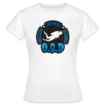 Schwimmer Präsent Wassersport Schwimmen Tauchen - Frauen T-Shirt - Weiß - Vorne - AI Model Female 172 dark (172cm)