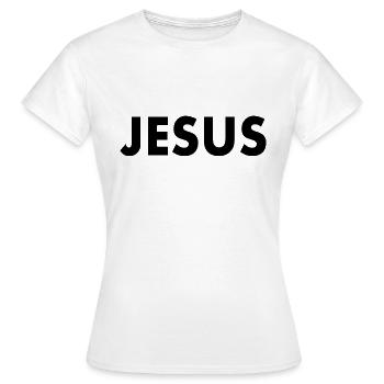 Jesus - T-shirt Femme - blanc - Devant - AI Model Female 172 dark (172cm)