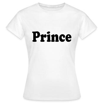 Prince - T-shirt Femme - blanc - Devant - AI Model Female 172 dark (172cm)