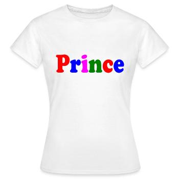 Prince - T-shirt Femme - blanc - Devant - AI Model Female 172 dark (172cm)