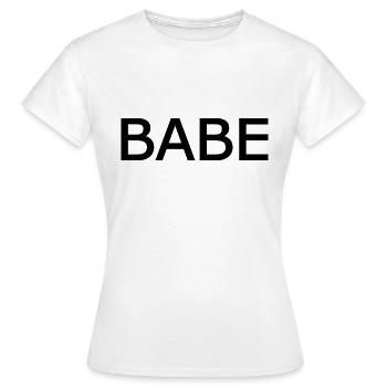 Babe - Frauen T-Shirt - Weiß - Vorne - AI Model Female 172 dark (172cm)