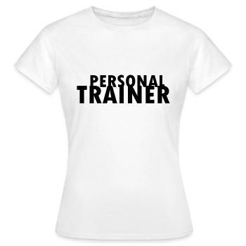 Personal trainer - Women's T-Shirt - white - Front - AI Model Female 172 dark (172cm)
