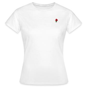 Rose - T-shirt Femme - blanc - Devant - AI Model Female 172 dark (172cm)