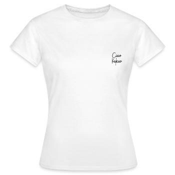Ciao Cocoa - Women's T-Shirt - white - Front - AI Model Female 172 dark (172cm)
