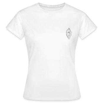 La Vulva - Where it all starts - Frauen T-Shirt - Weiß - Vorne - AI Model Female 172 dark (172cm)