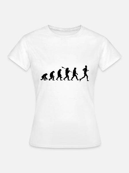 Entwicklung des Marathons - Frauen T-Shirt - Weiß