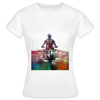 Sport cycliste #rower - T-shirt Femme - blanc - Devant - AI Model Female 172 dark (172cm)