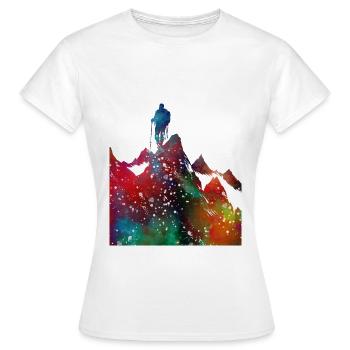 Alpinisme sport art #sport - T-shirt Femme - blanc - Devant - AI Model Female 172 dark (172cm)