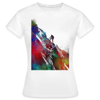 Alpinisme sport art #sport - T-shirt Femme - blanc - Devant - AI Model Female 172 dark (172cm)
