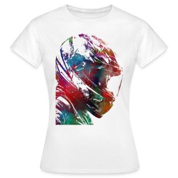 #motor #sport de course automobile - T-shirt Femme - blanc - Devant - AI Model Female 172 dark (172cm)