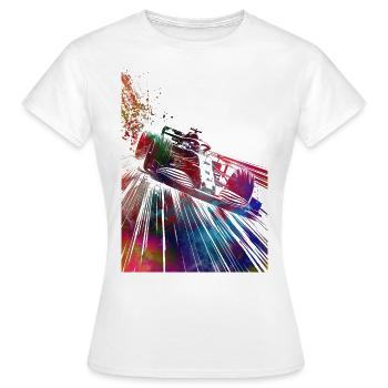 Voiture de course #racing #sport - T-shirt Femme - blanc - Devant - AI Model Female 172 dark (172cm)