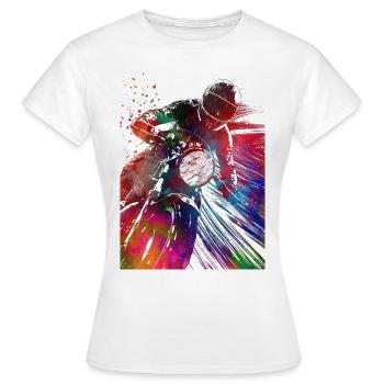 #motor #sport de course automobile - T-shirt Femme - blanc - Devant - AI Model Female 172 dark (172cm)